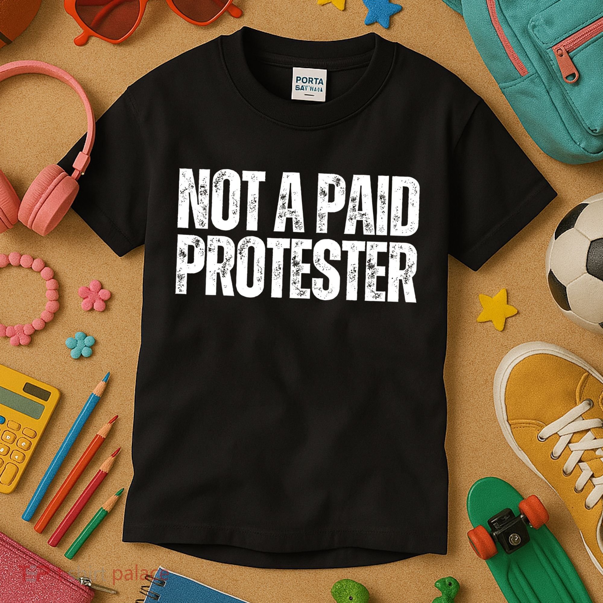 Not A Paid Protester Kids T-Shirt