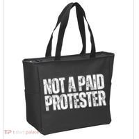 Not A Paid Protester Tote Bag thumb 2