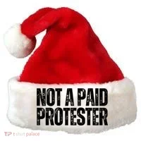 Not A Paid Protester Santa Hat thumb 0