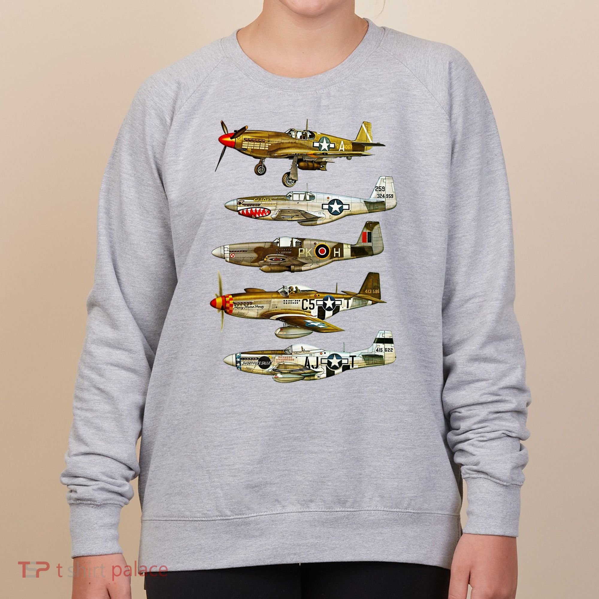 North American P51 Mustang WW2 Fighter Women's Sweatshirt