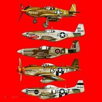 North American P51 Mustang WW2 Fighter Santa Hat thumb 1