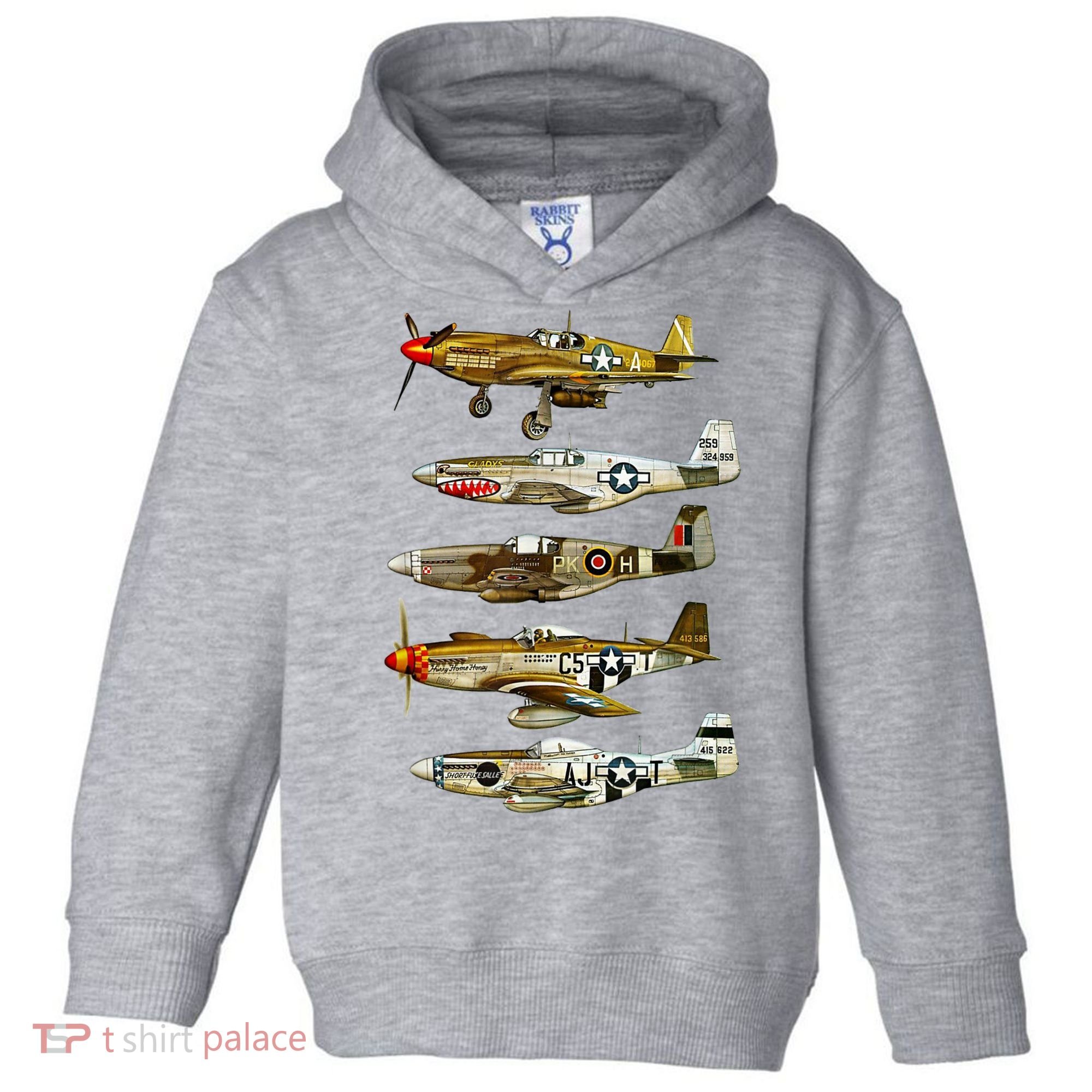 North American P51 Mustang WW2 Fighter Toddler Hoodie