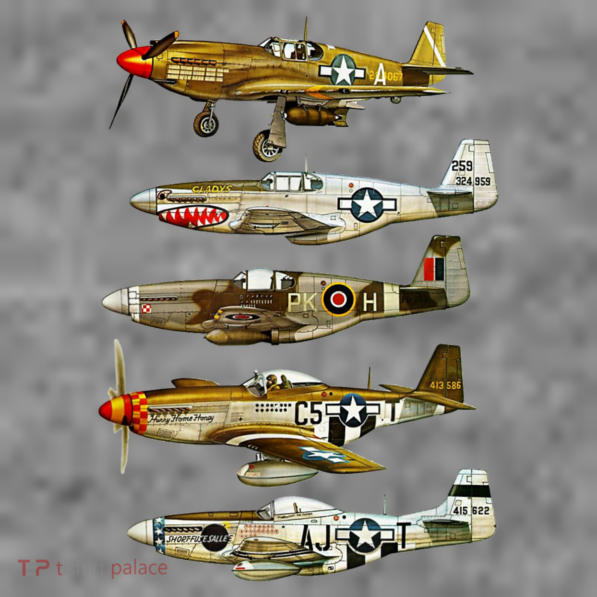 North American P51 Mustang WW2 Fighter Toddler Hoodie