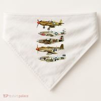 North American P51 Mustang WW2 Fighter USA-Made Doggie Bandana thumb 0