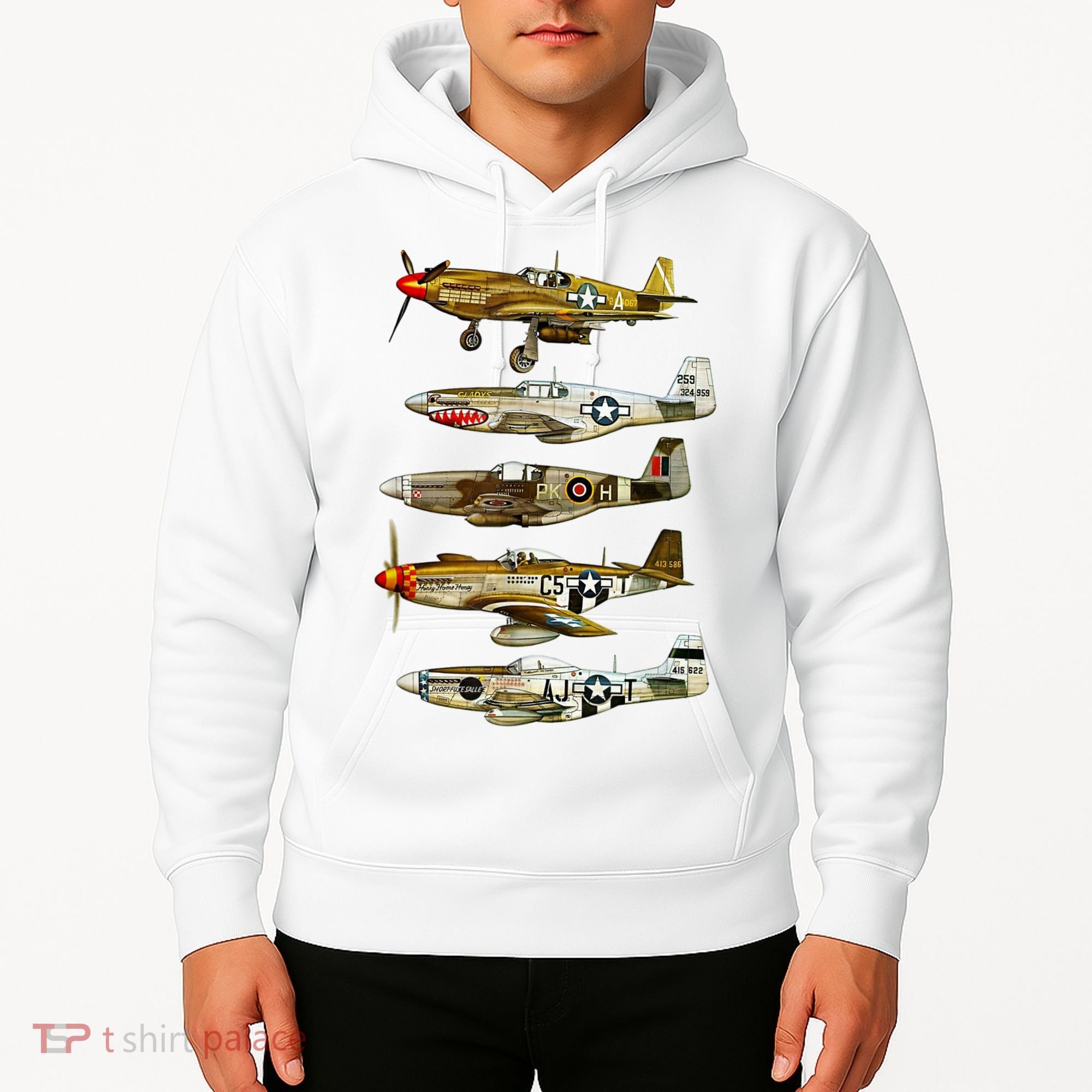 North American P51 Mustang WW2 Fighter Hoodie