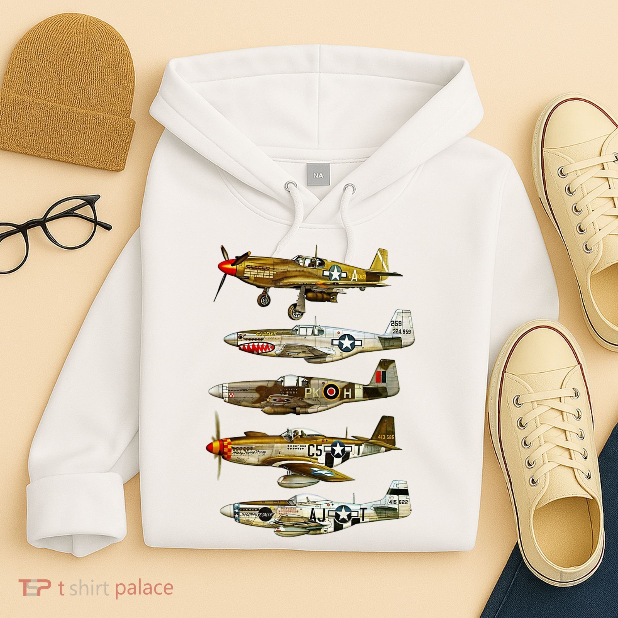 North American P51 Mustang WW2 Fighter Hoodie
