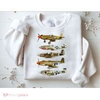 North American P51 Mustang WW2 Fighter Sweatshirt thumb 2