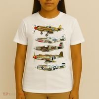 North American P51 Mustang WW2 Fighter T-Shirt thumb 4