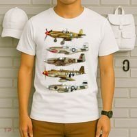 North American P51 Mustang WW2 Fighter T-Shirt thumb 6