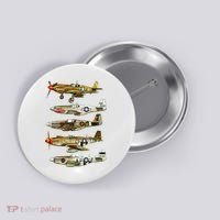 North American P51 Mustang WW2 Fighter Button thumb 0