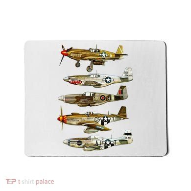 North American P51 Mustang WW2 Fighter Mousepad