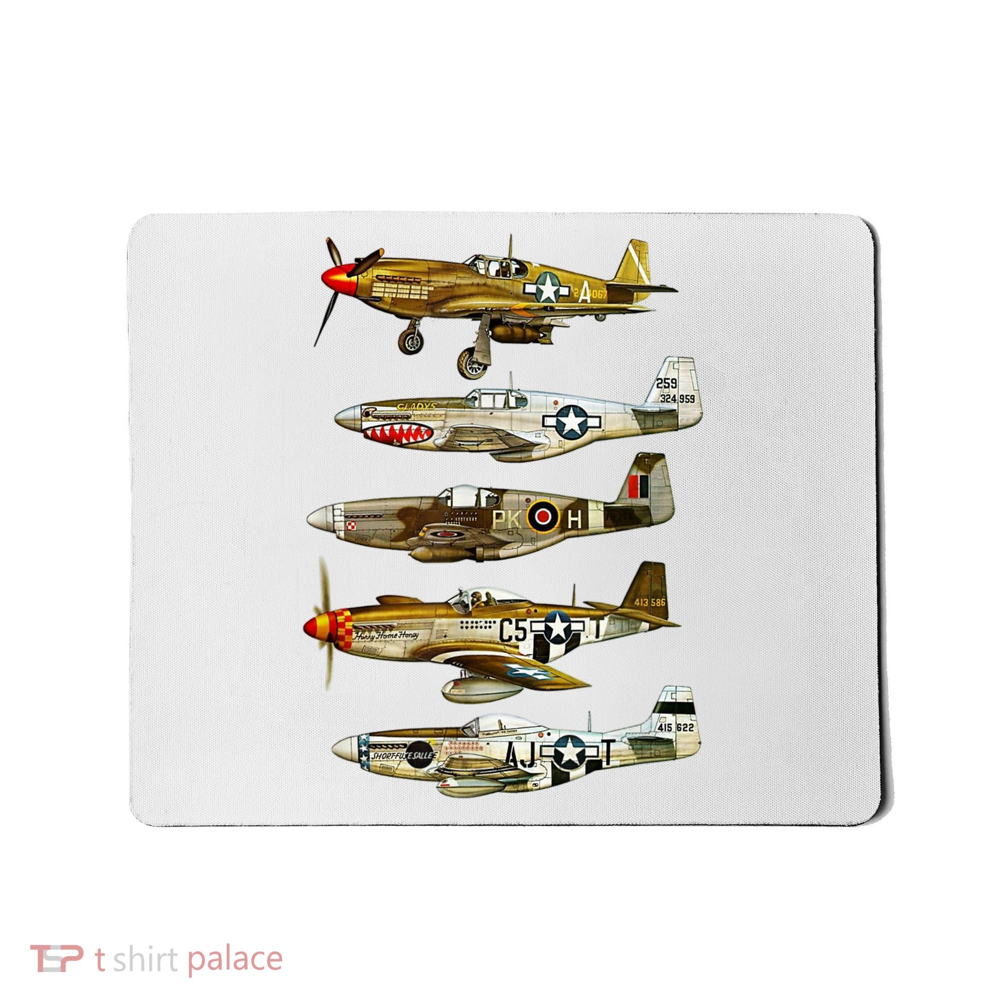 North American P51 Mustang WW2 Fighter Mousepad