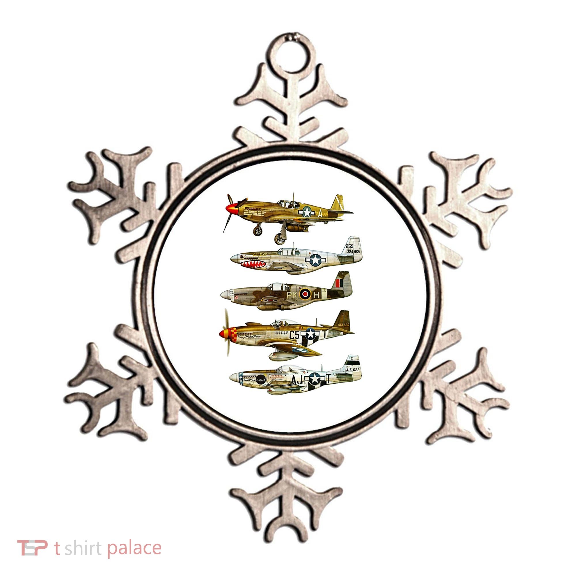 North American P51 Mustang WW2 Fighter Ornament