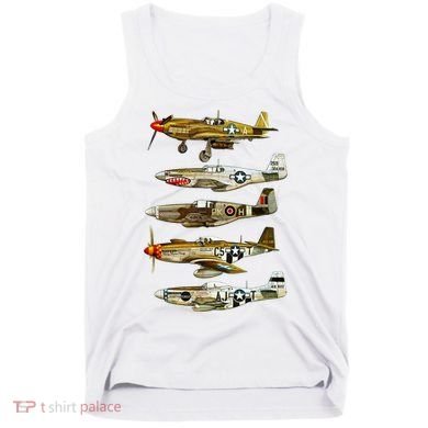 North American P51 Mustang WW2 Fighter Tank Top