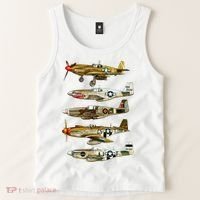 North American P51 Mustang WW2 Fighter Tank Top thumb 2
