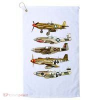 North American P51 Mustang WW2 Fighter Golf Towel thumb 0