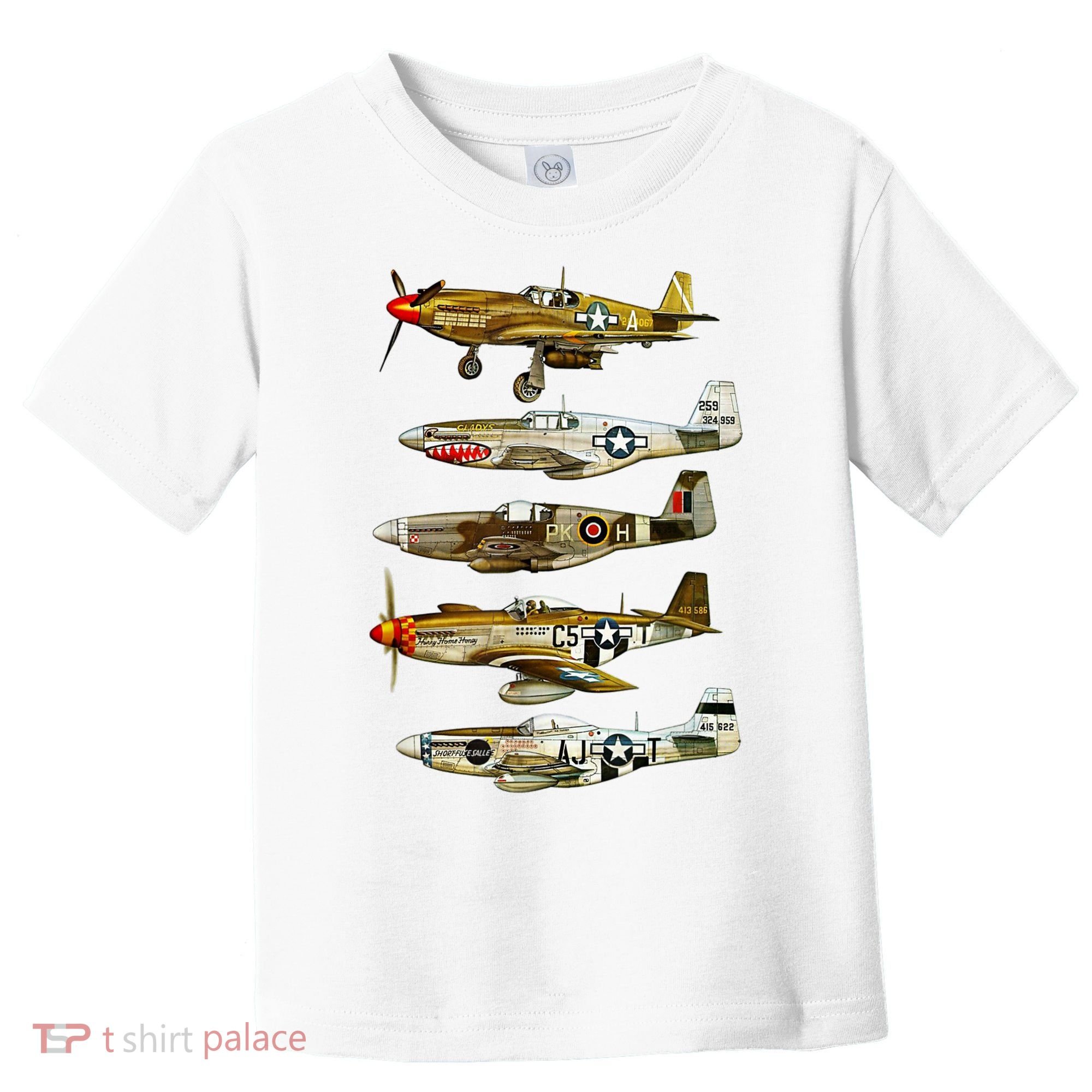 North American P51 Mustang WW2 Fighter Toddler T-Shirt