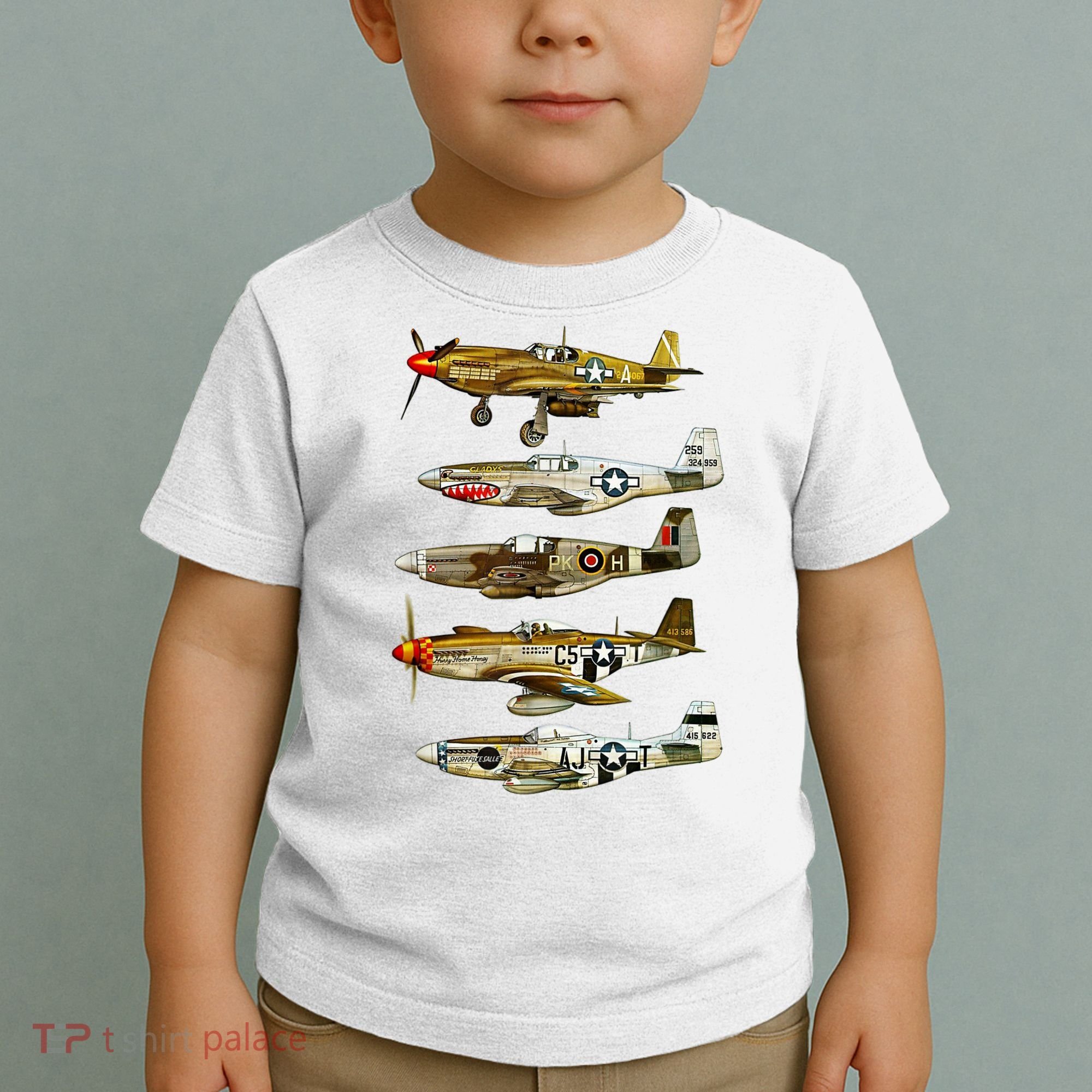 North American P51 Mustang WW2 Fighter Toddler T-Shirt