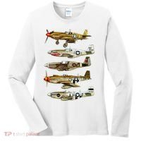 North American P51 Mustang WW2 Fighter Women's Long Sleeve Shirt thumb 0