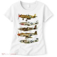 North American P51 Mustang WW2 Fighter Women's T-Shirt thumb 0