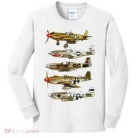 North American P51 Mustang WW2 Fighter Kids Long Sleeve Shirt thumb 0