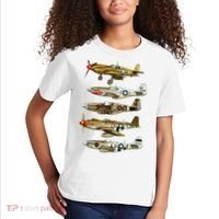 North American P51 Mustang WW2 Fighter Kids T-Shirt thumb 2