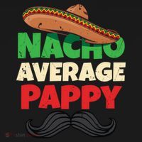 Nacho Average Pappy Daddy Fathers Day Pa American Dad Gift Doggie Tank thumb 4
