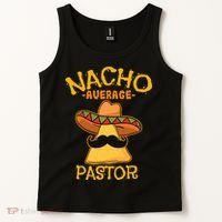 Nacho Average Pastor Preacher Religious Leader Cinco De Mayo Tank Top thumb 2