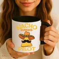 Nacho Average Pilot Aviator Flight Captain Cinco De Mayo Coffee Mug thumb 3