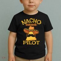 Nacho Average Pilot Aviator Flight Captain Cinco De Mayo Toddler T-Shirt thumb 2
