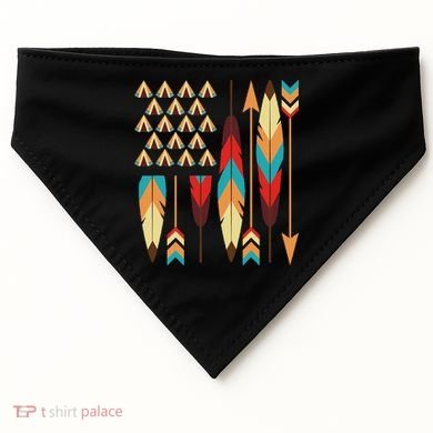 Native American Pride Usa Flag USA-Made Doggie Bandana
