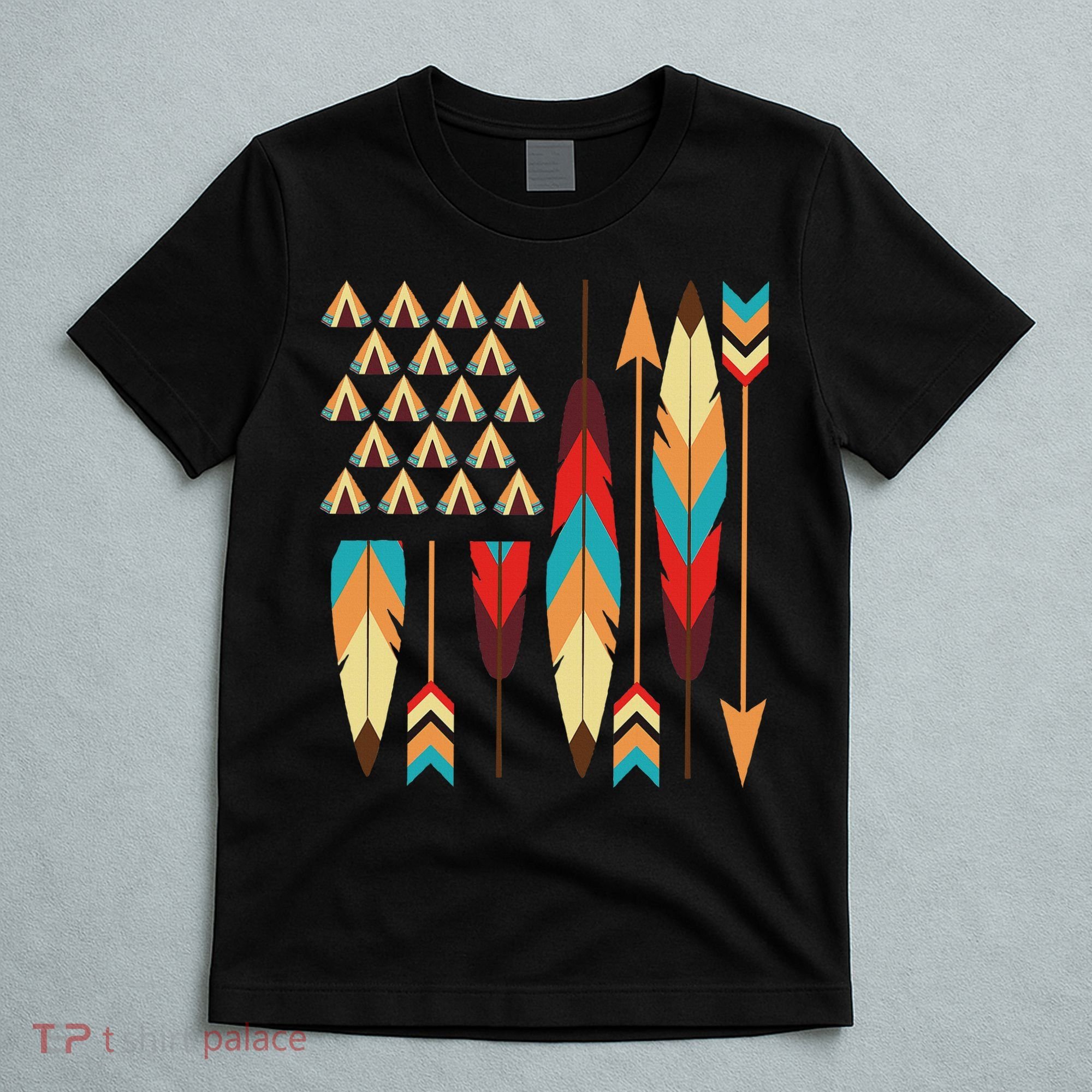 Native American Pride Usa Flag T-Shirt