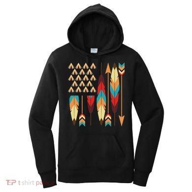 Native American Pride Usa Flag Women's Hoodie