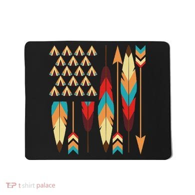 Native American Pride Usa Flag Mousepad