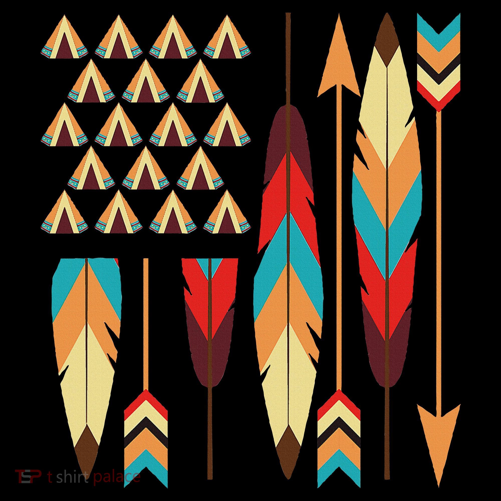 Native American Pride Usa Flag Mousepad