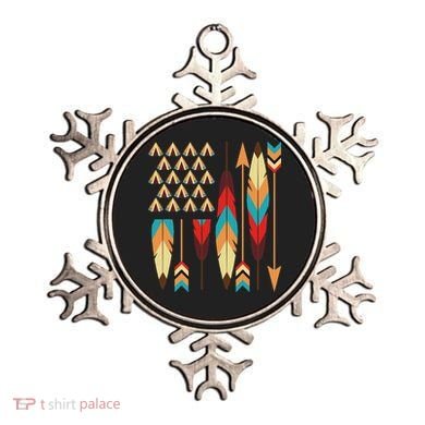 Native American Pride Usa Flag Ornament