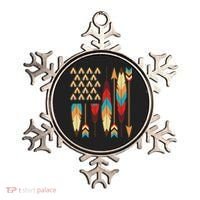 Native American Pride Usa Flag Ornament thumb 0