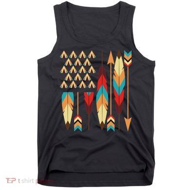 Native American Pride Usa Flag Tank Top