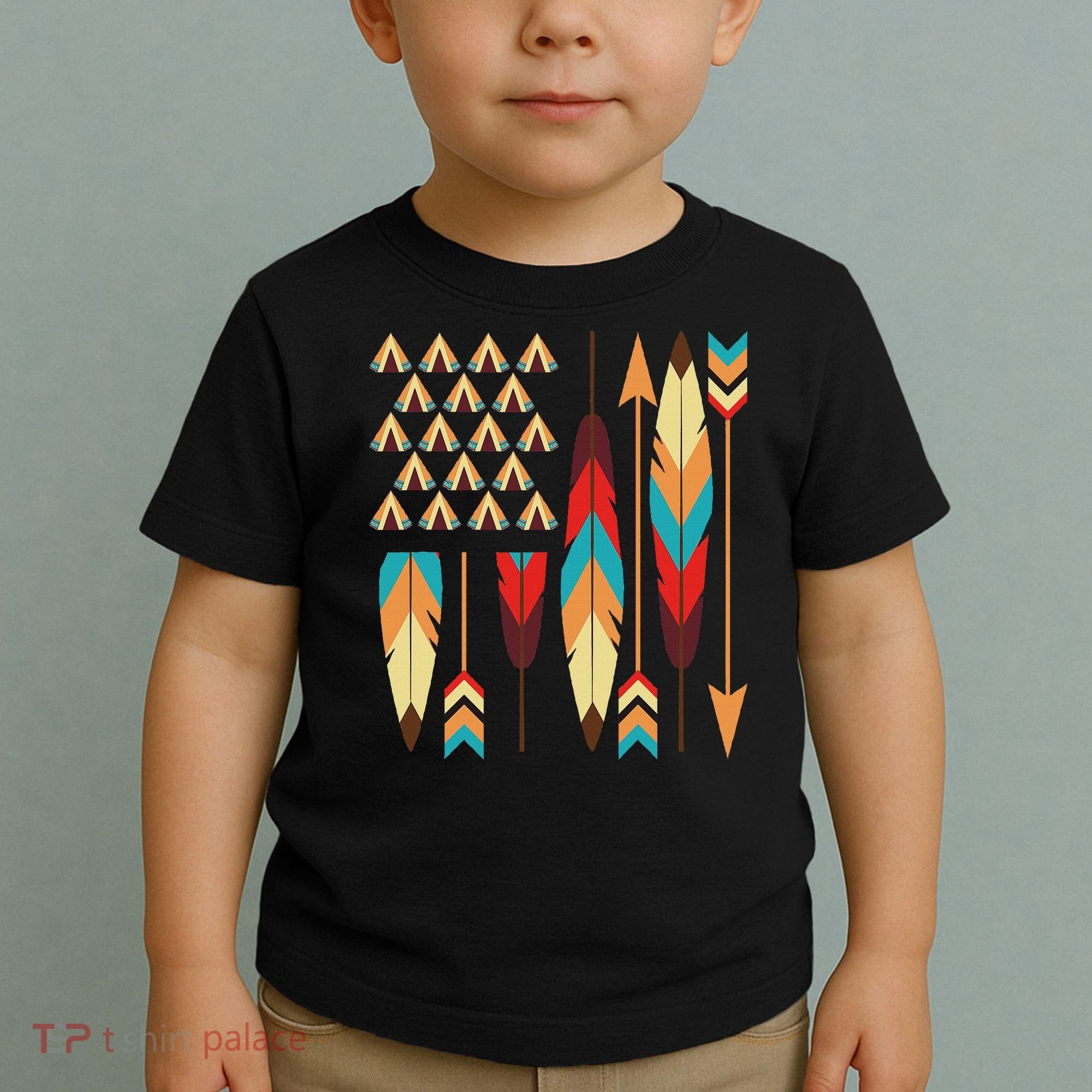 Native American Pride Usa Flag Toddler T-Shirt