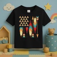 Native American Pride Usa Flag Toddler T-Shirt thumb 3