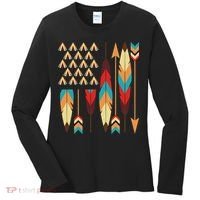Native American Pride Usa Flag Women's Long Sleeve Shirt thumb 0