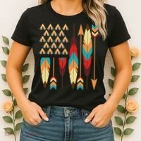 Native American Pride Usa Flag Women's T-Shirt thumb 2