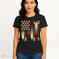 Native American Pride Usa Flag Women's T-Shirt thumb 4