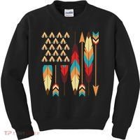 Native American Pride Usa Flag Kids Sweatshirt thumb 0
