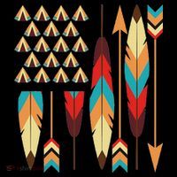Native American Pride Usa Flag Kids Sweatshirt thumb 2