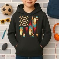 Native American Pride Usa Flag Kids Hoodie thumb 2