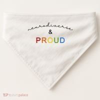 Neurodiverse And Proud USA-Made Doggie Bandana thumb 0