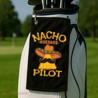 Nacho Average Pilot Aviator Flight Captain Cinco De Mayo Golf Towel thumb 2