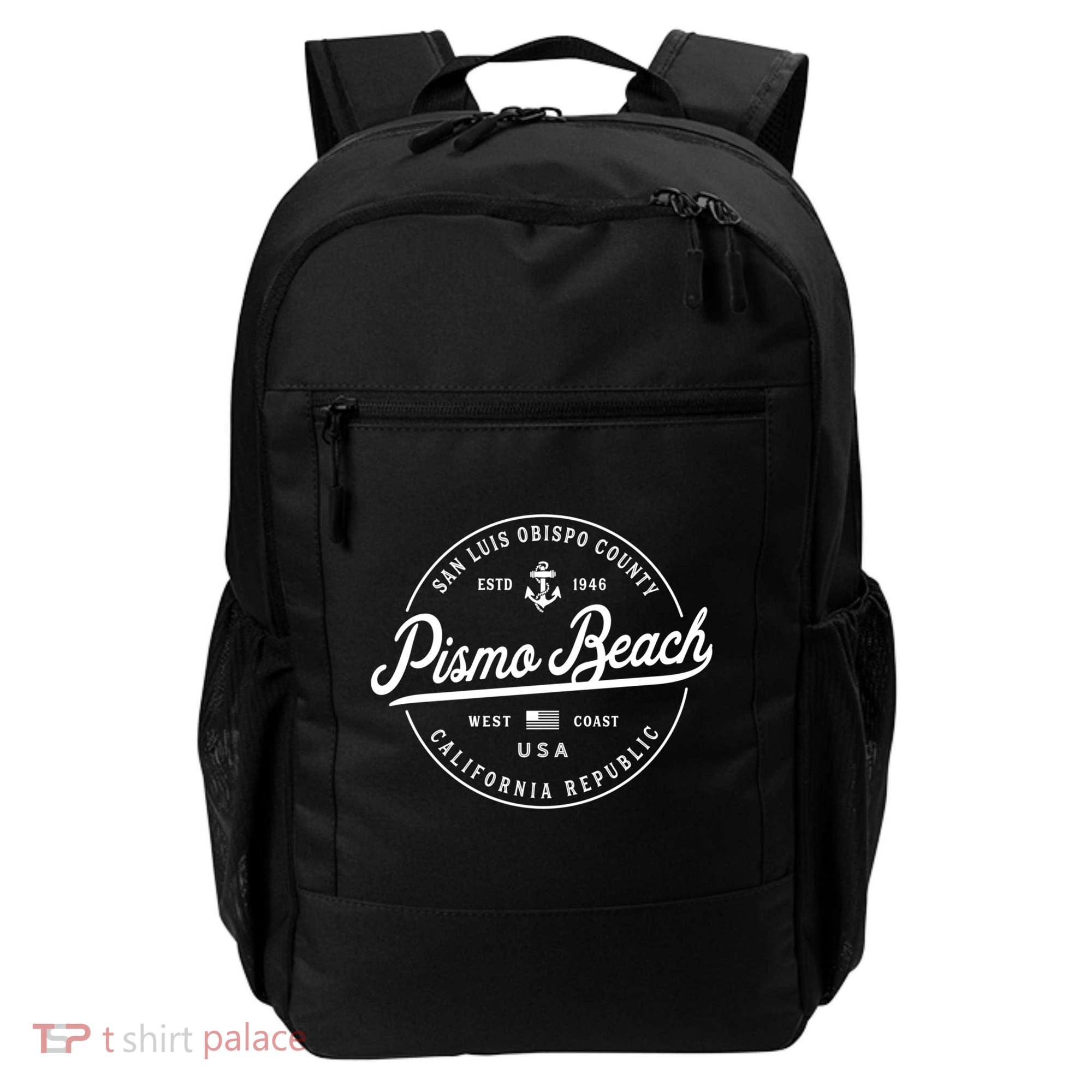 Nautical Anchor Pismo Beach California Travel Vacation Gift Backpack
