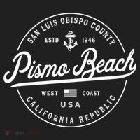 Nautical Anchor Pismo Beach California Travel Vacation Gift Beanie thumb 2
